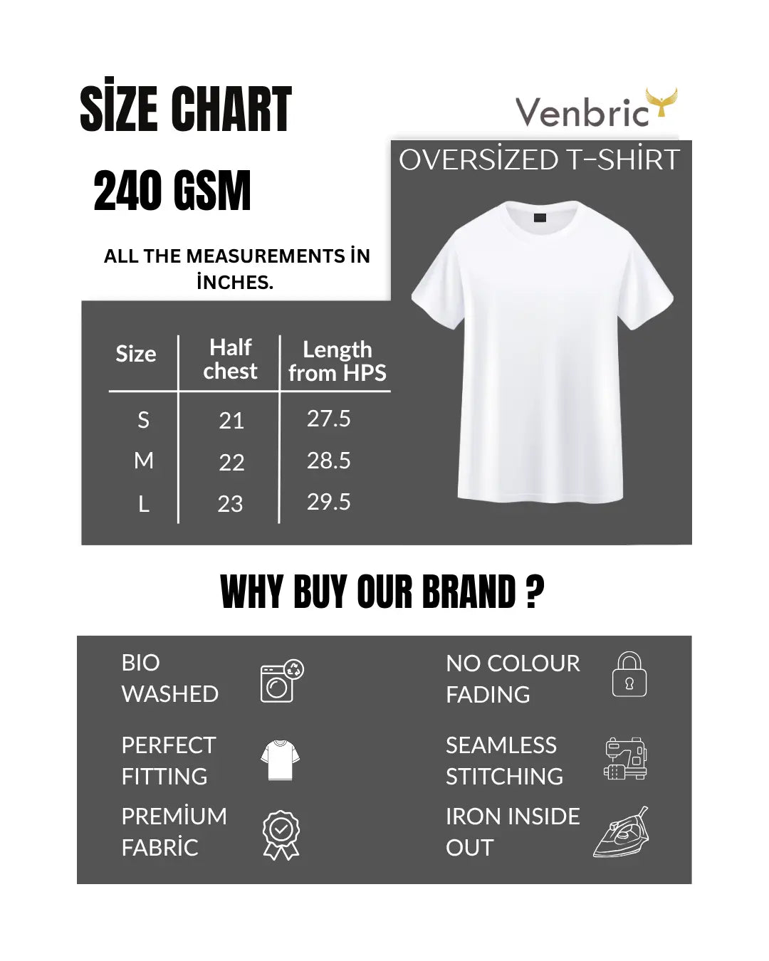SIZE CHART by venbric