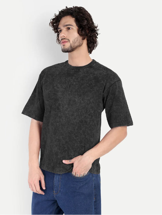 Plain Acid Wash Oversized T-Shirt