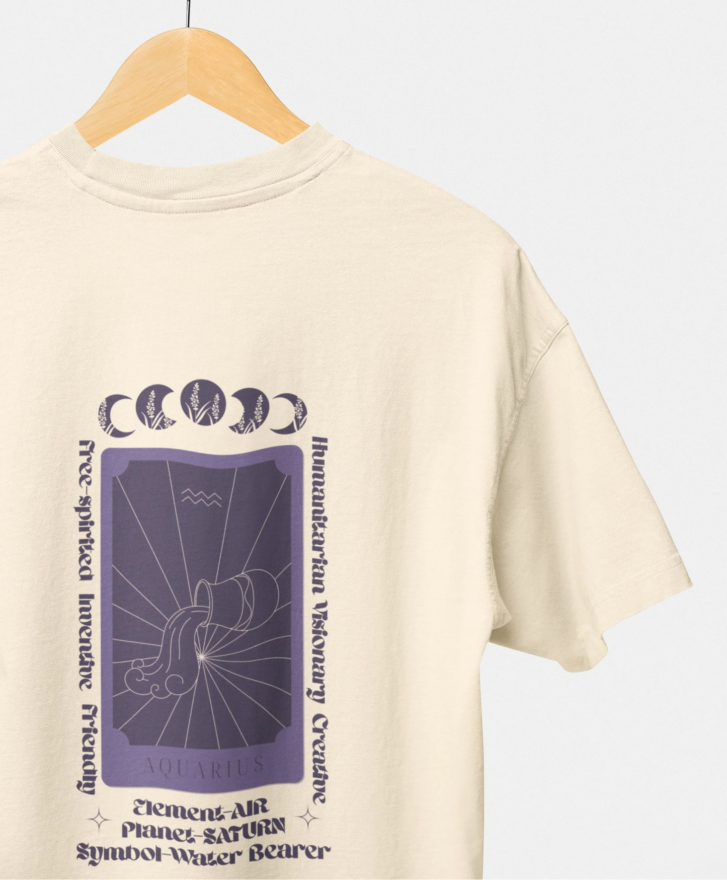Aquarius Oversized Unisex T-Shirt 220 GSM