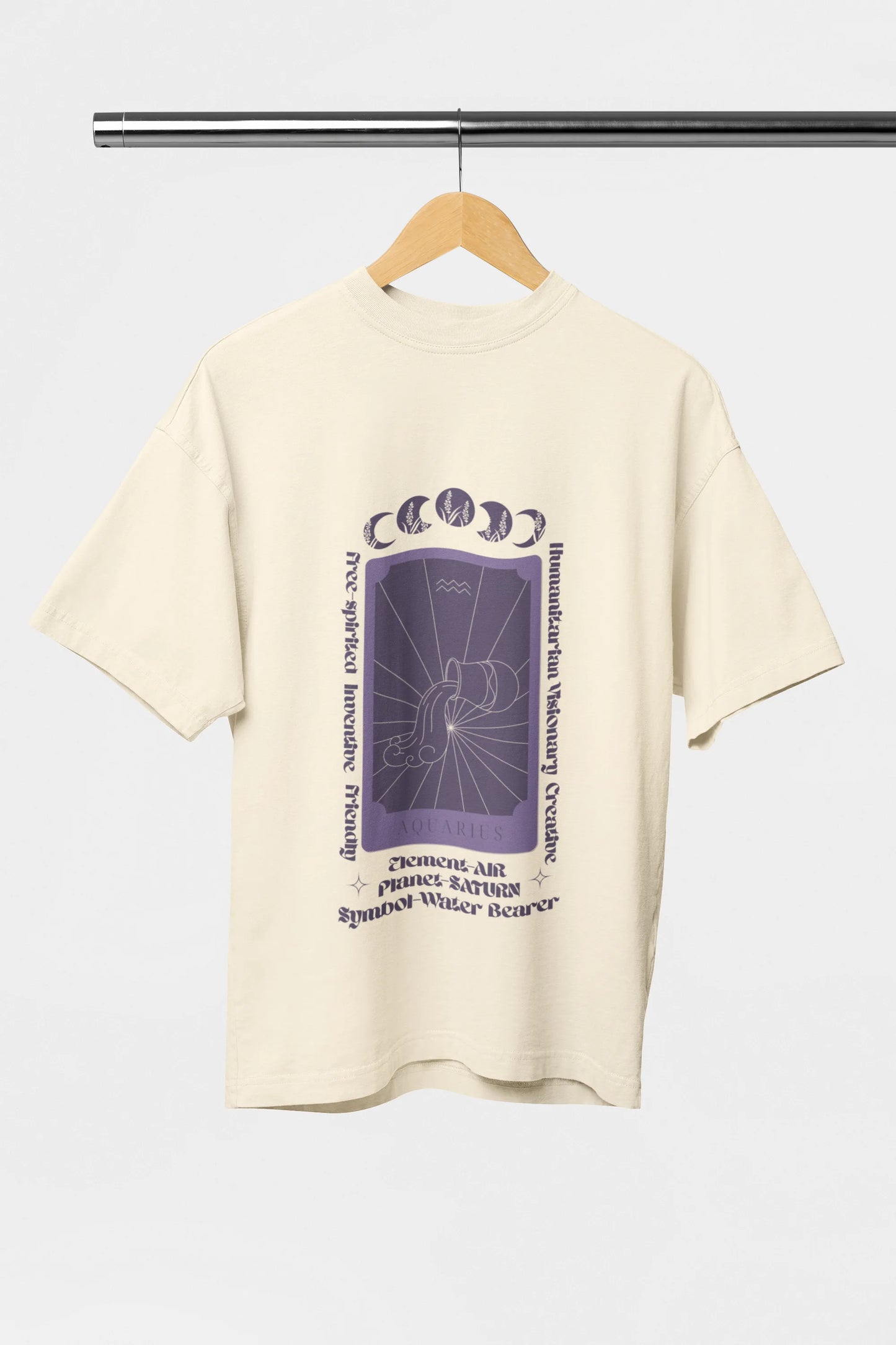 Aquarius Oversized Unisex T-Shirt 220 GSM