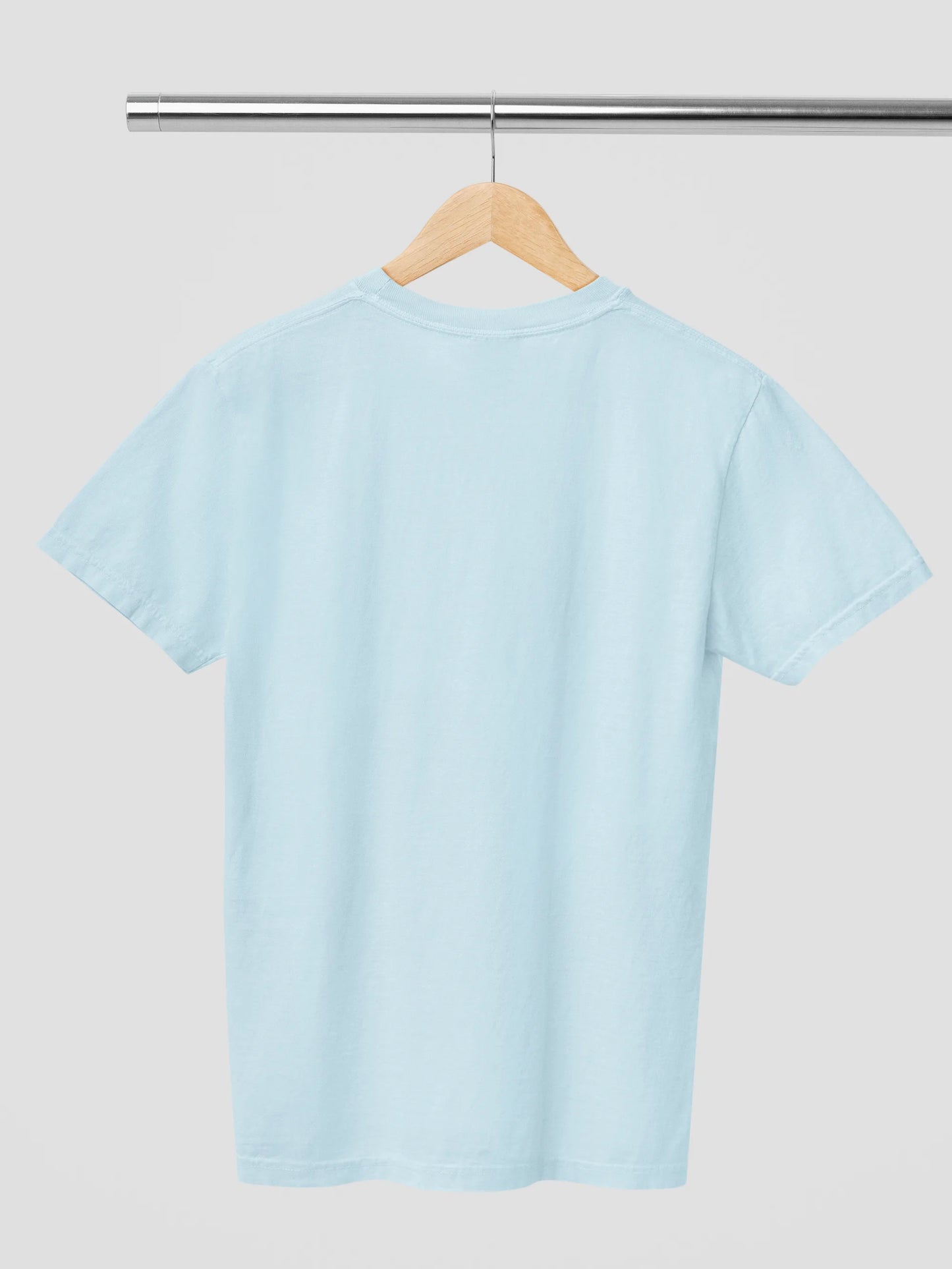 Plain Ice Blue PIMA Cotton Regular Unisex T-Shirt 200-220 GSM