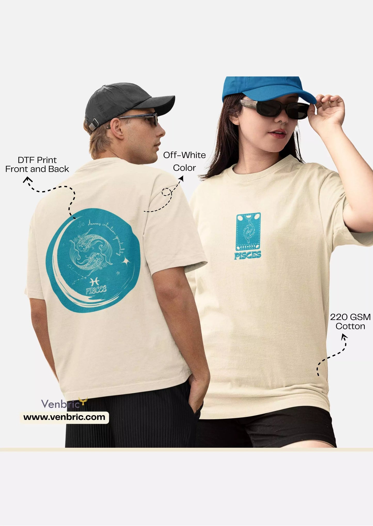 Pisces Unisex T-Shirt 220 GSM
