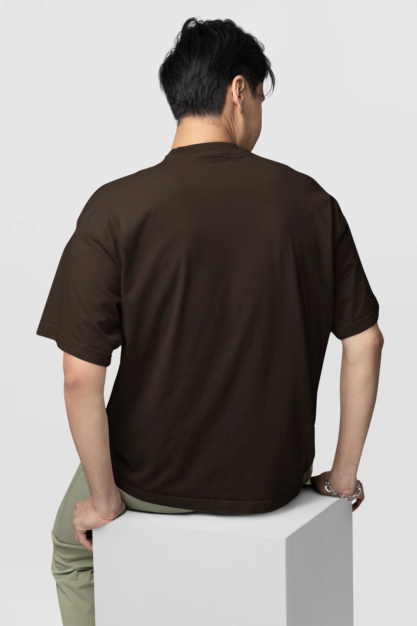 Plain Dark brown Oversized Unisex T-Shirt 240 GSM