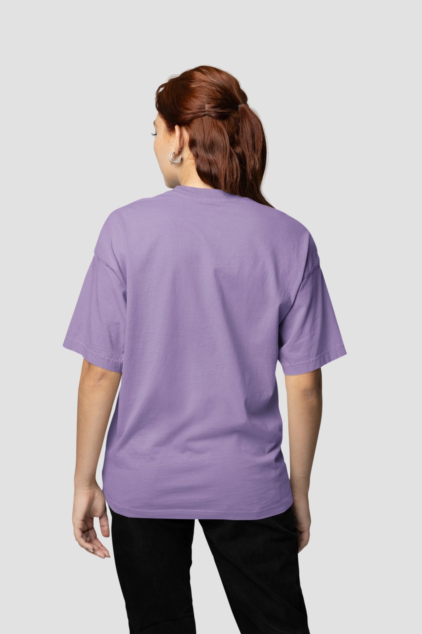 Plain lavender Oversized Unisex T-Shirt 240 GSM