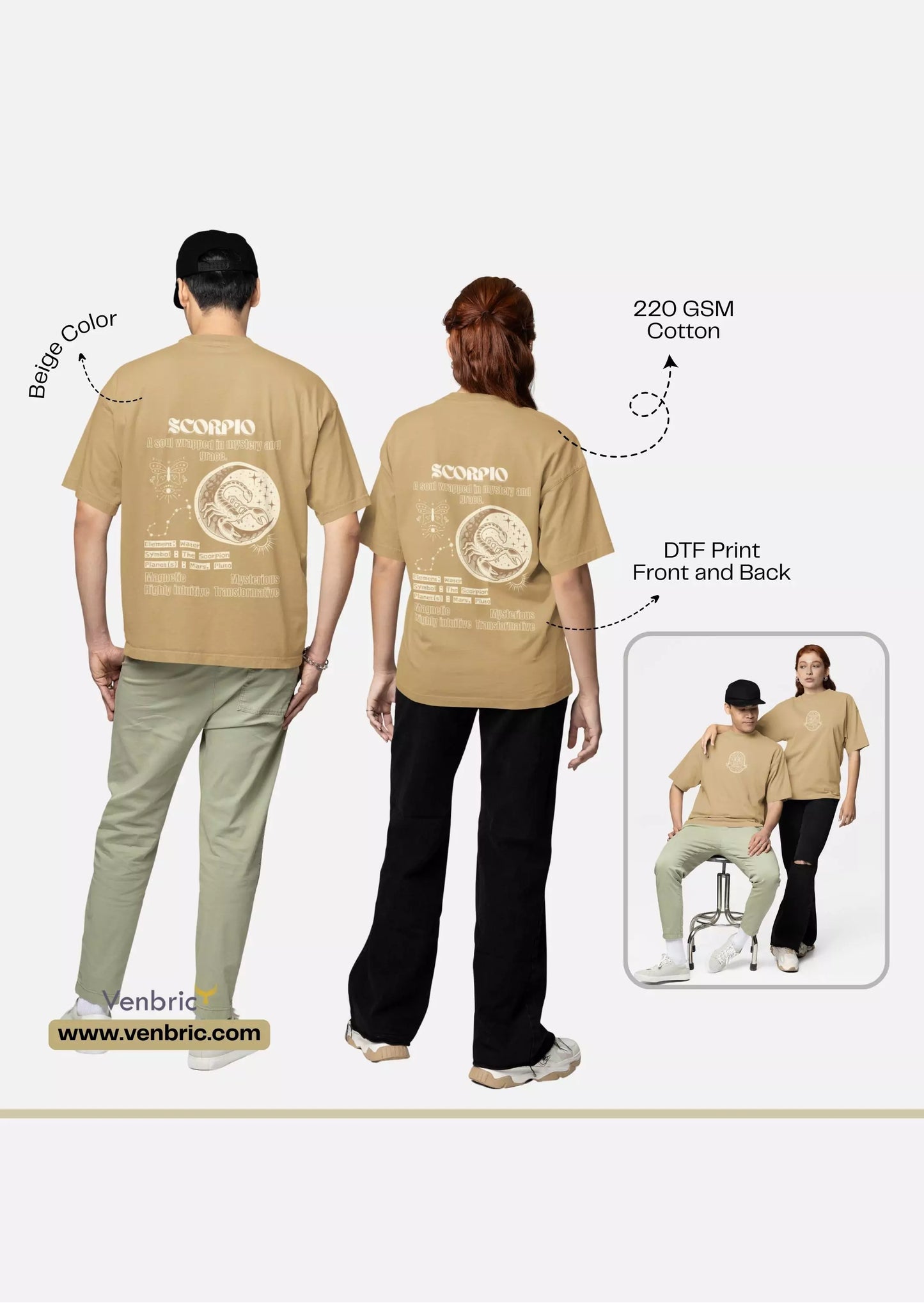 Scorpio Unisex T-Shirt 220 GSM