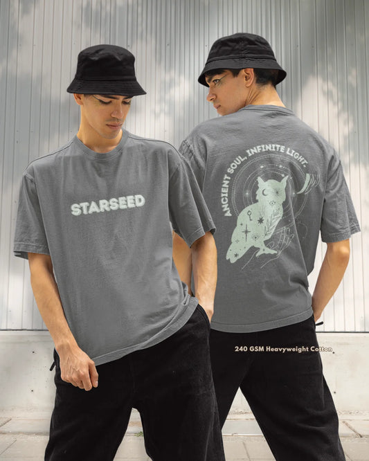 Ancient Soul Starseed Graphic Oversized Tee for Men and Women
