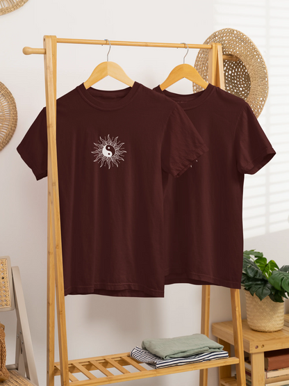 Unisex Yin Yang graphic tee front view