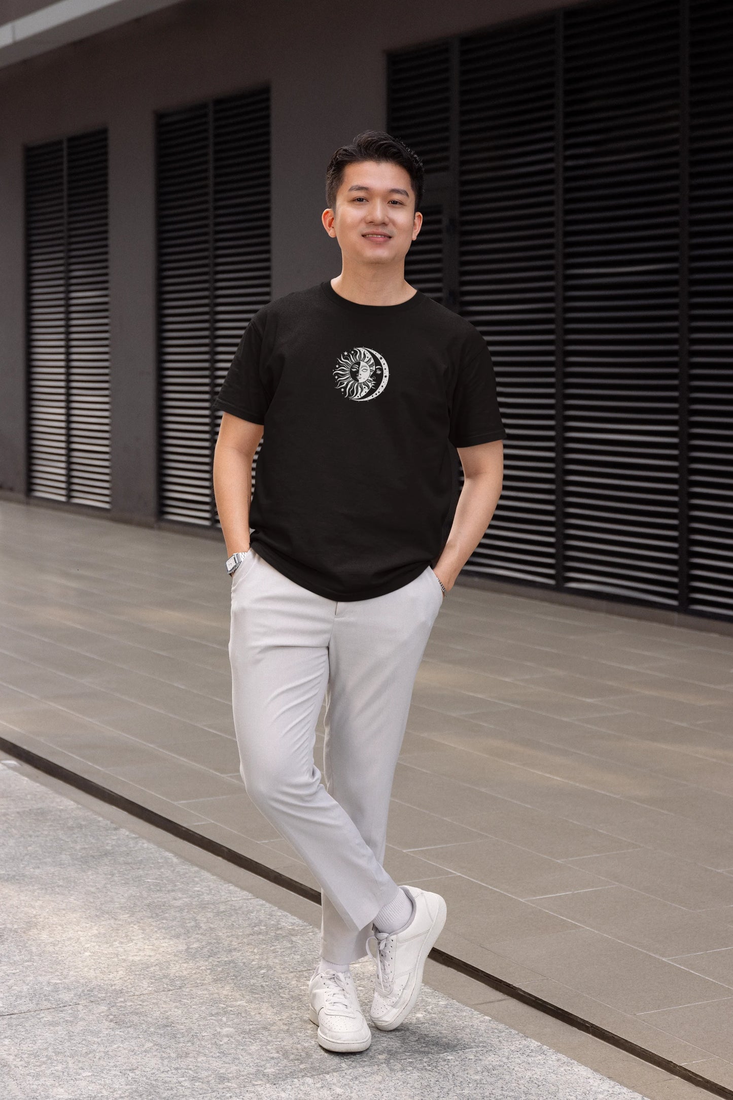 Sun and Moon Graphic Tee for Men & Women
