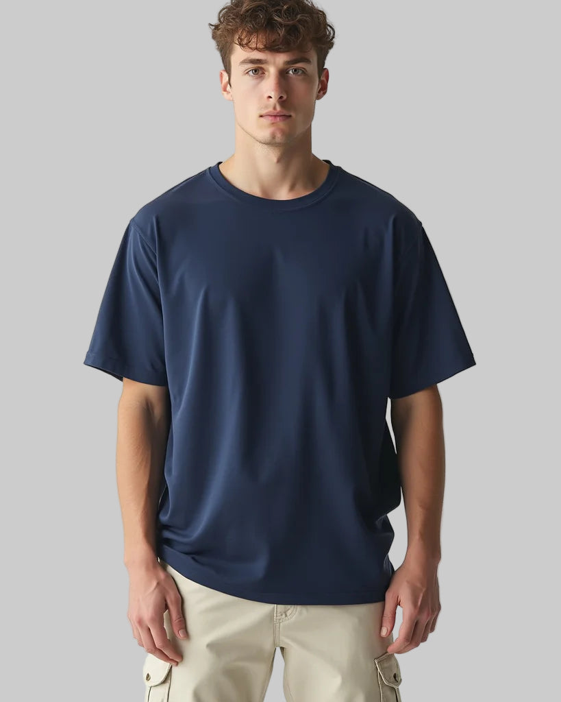 dark blue plain oversized t shirt unisex India
plain dark blue oversized t shirt 220 GSM cotton
baggy dark blue t shirt streetwear India
minimal oversized t shirt dark blue men women
everyday oversized t shirt cotton 220 GSM