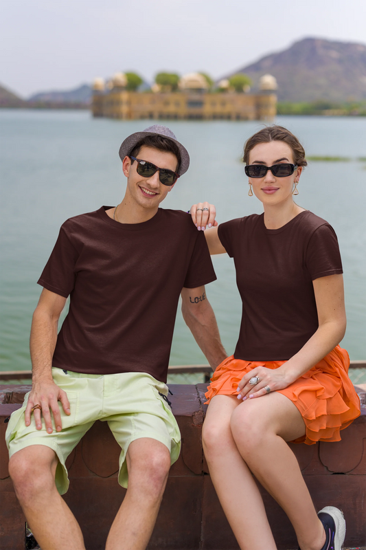Plain Wine PIMA Cotton Regular Unisex T-Shirt 200-220 GSM