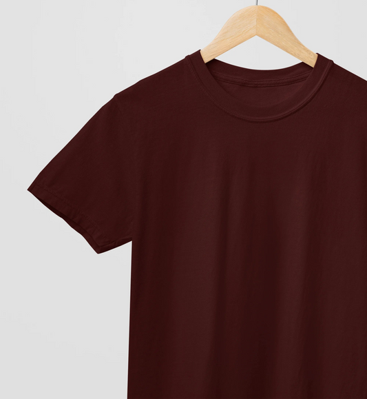 Plain Wine PIMA Cotton Regular Unisex T-Shirt 200-220 GSM