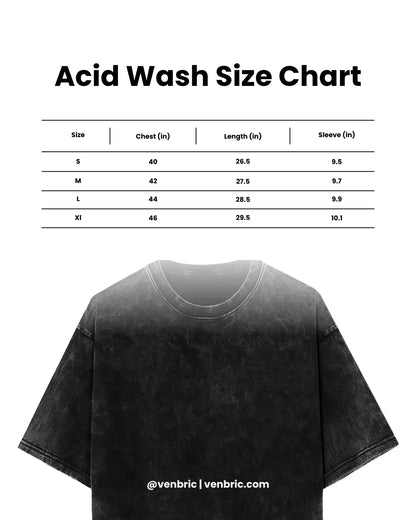 Plain Acid Wash Oversized T-Shirt