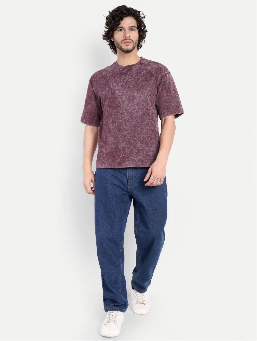 Plain Acid Wash Oversized T-Shirt