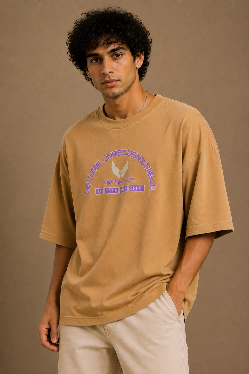 Become Unrecognizable Beige Unisex T-Shirt