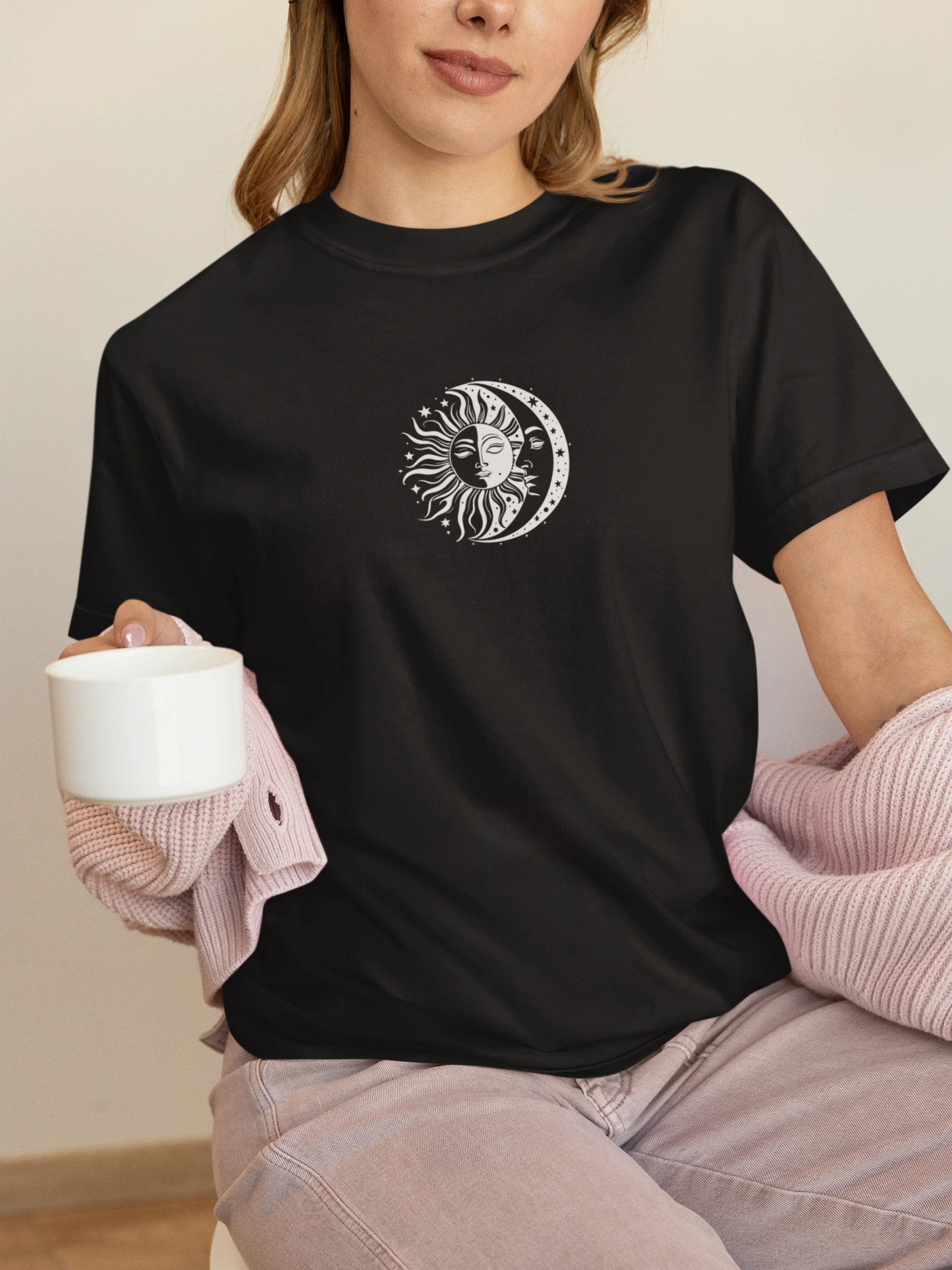 Sun and Moon Graphic Tee for Men & Women