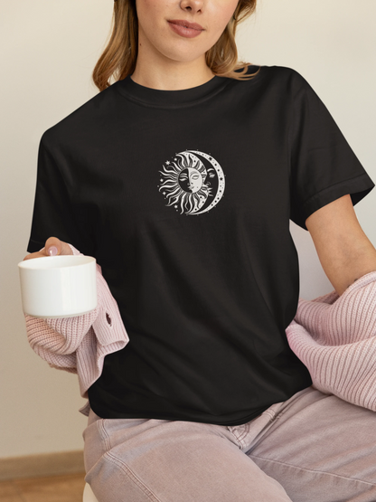 Sun and Moon Graphic Tee for Men & Women