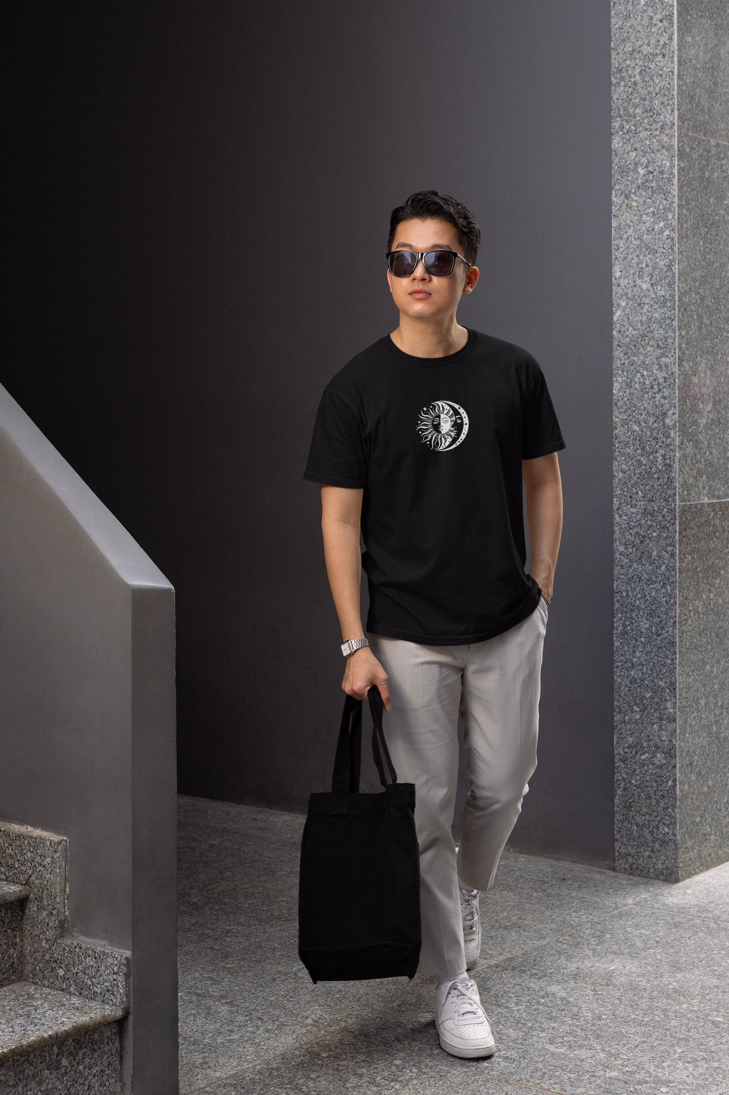 Sun and Moon Graphic Tee for Men & Women