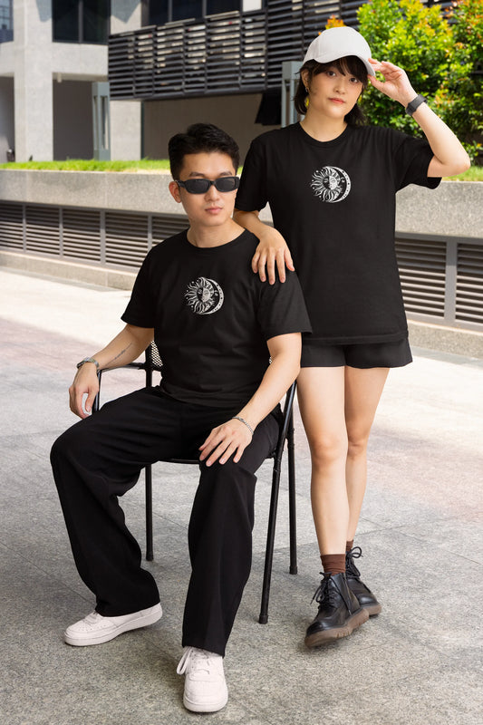 Sun and Moon Graphic Tee for Men & Women