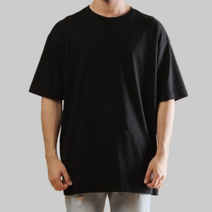 black plain oversized t shirt 220 GSM cotton
lightweight oversized t shirt unisex India
baggy black t shirt streetwear India everyday
minimal oversized t shirt cotton 220 GSM
comfortable oversized t shirt daily wear