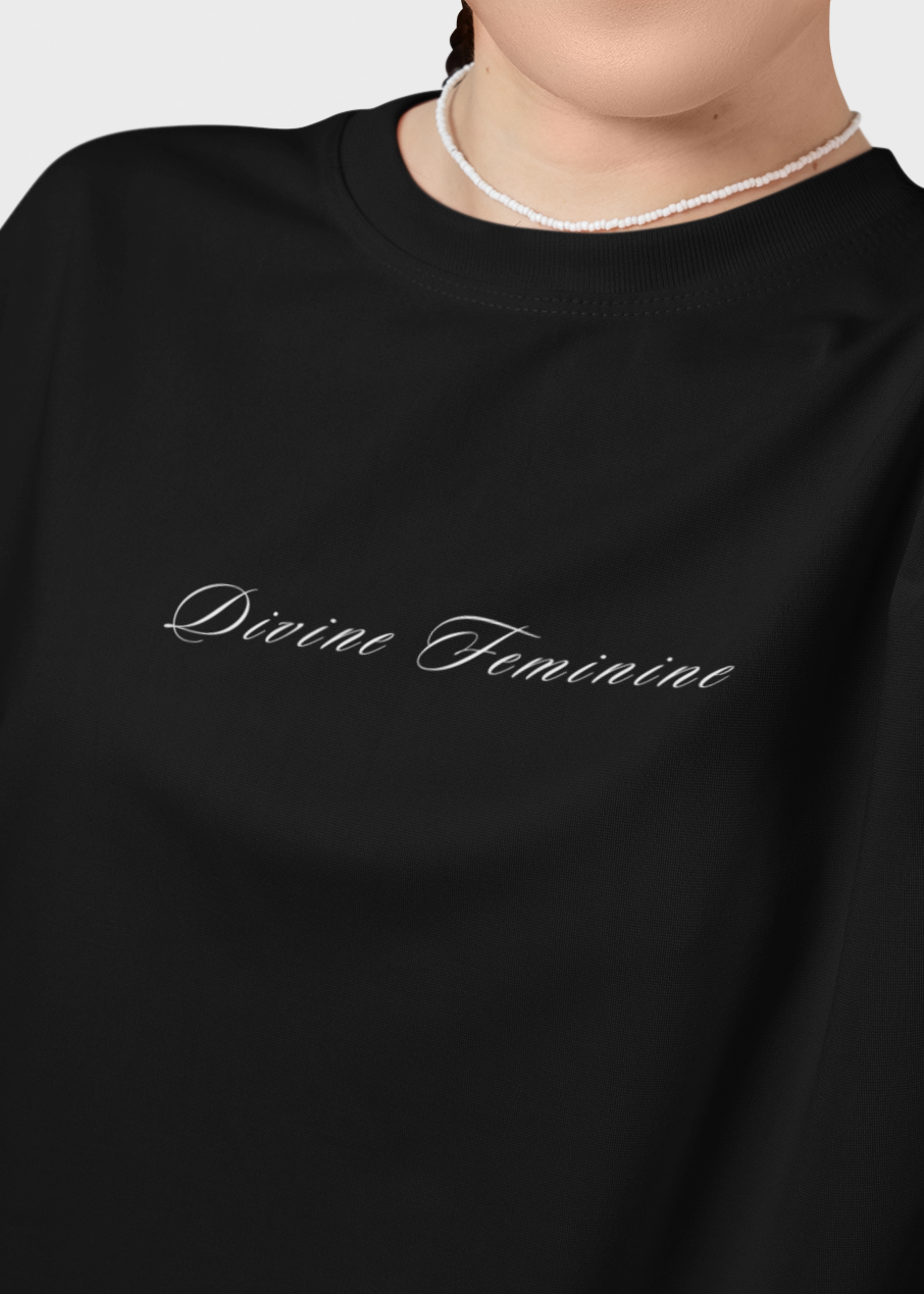 divine feminine oversized statement t shirt
