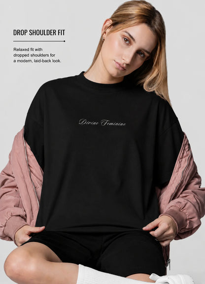 divine feminine print t shirt