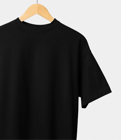 black plain oversized t shirt 220 GSM cotton
lightweight oversized t shirt unisex India
baggy black t shirt streetwear India everyday
minimal oversized t shirt cotton 220 GSM
comfortable oversized t shirt daily wear