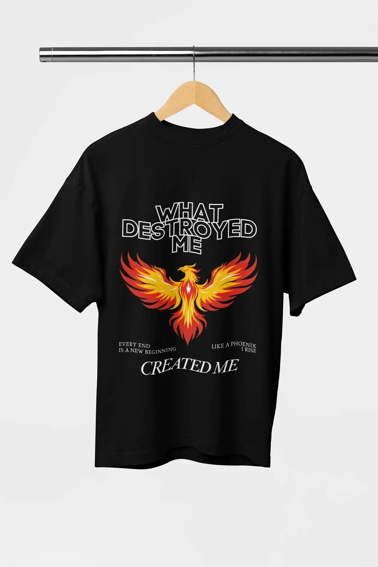 Motivational phoenix artwork symbolizing resilience and transformation
