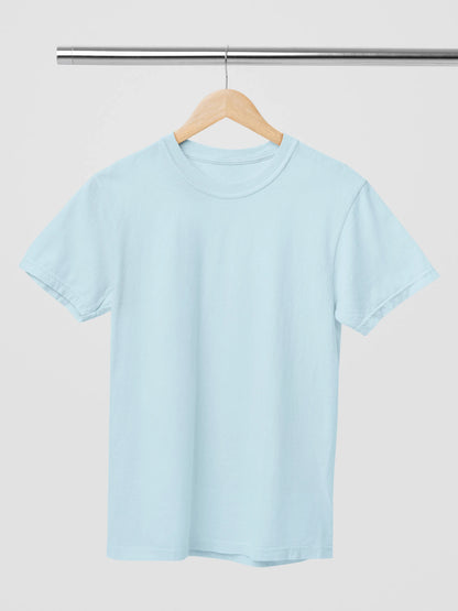 Plain Ice Blue PIMA Cotton Regular Unisex T-Shirt 200-220 GSM