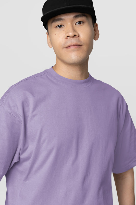 Plain lavender Oversized Unisex T-Shirt 240 GSM