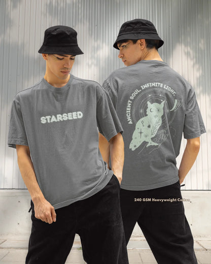 Ancient Soul Starseed Graphic Oversized Tee for Men and Women