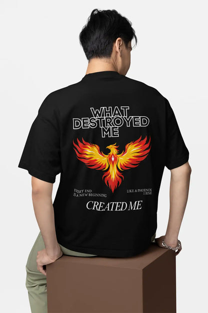 What Destroyed Me Created Me Phoenix Graphic Tee for men and women