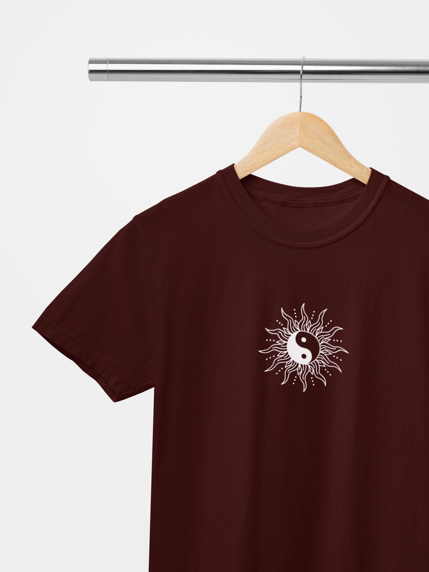  Unisex Yin Yang graphic tee front view