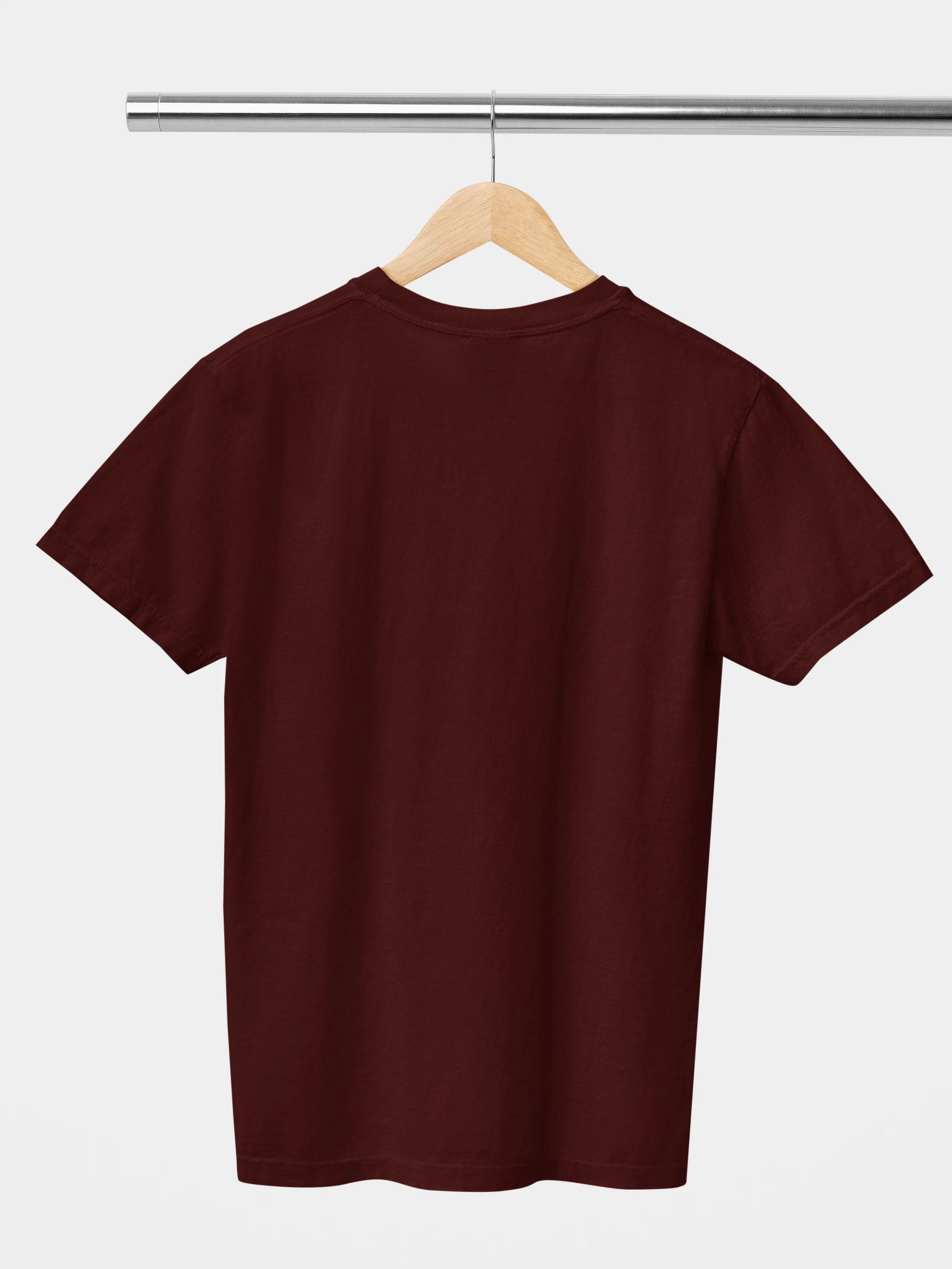 Premium Yin Yang t shirt in wine color back side