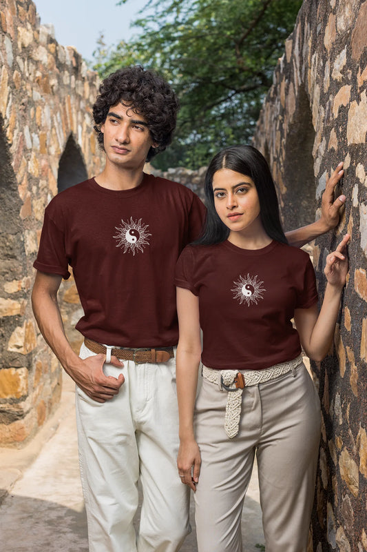 Unisex Yin Yang graphic tee front view